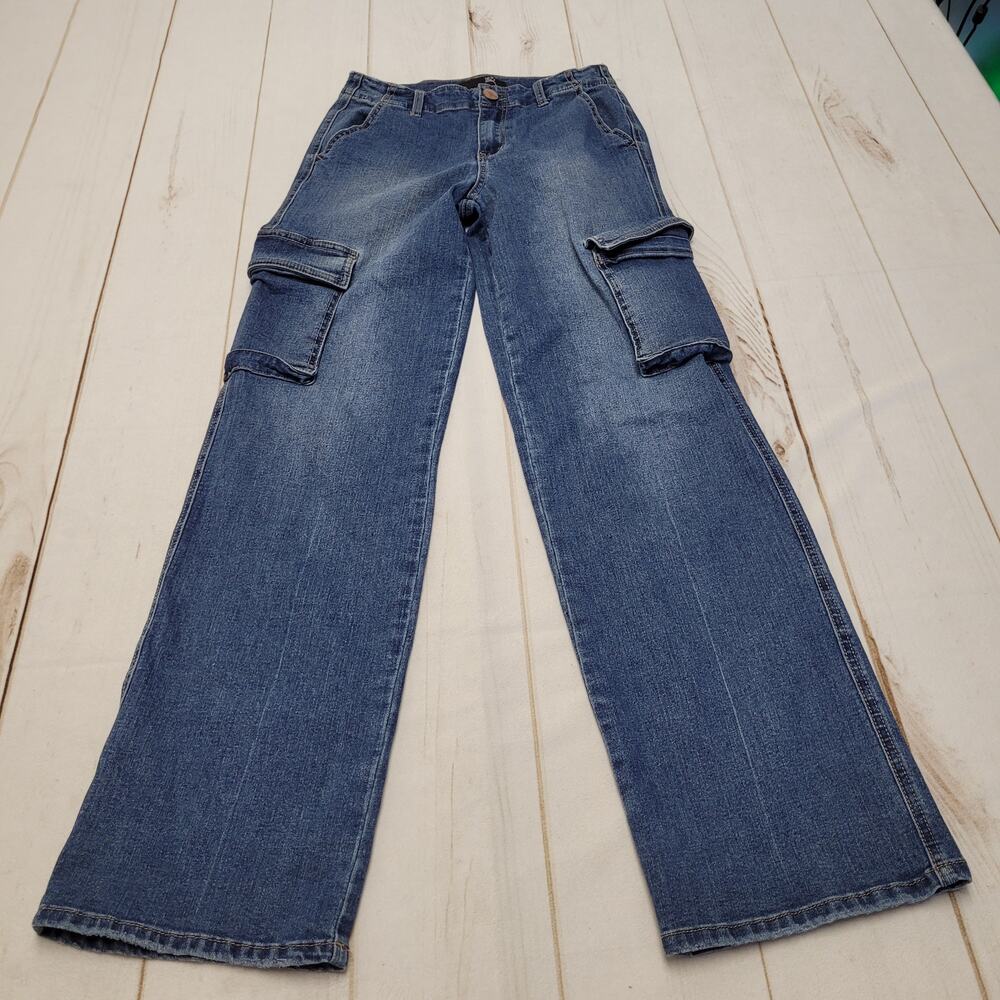 1822 high rise wide leg utility cargo jeans 4/27